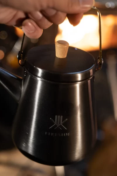 値下げ❗️FIRESIDE TRIP KETTLE （サテンブラック）１リットル 1.0Lトリップケトル（サテンブラック） | ファイヤーサイド - 薪